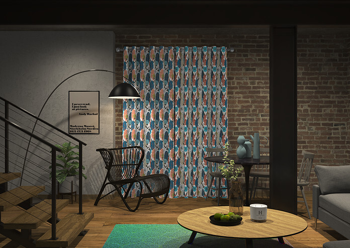 Blooma, Chocolate - Made to Measure Curtains - Image 7